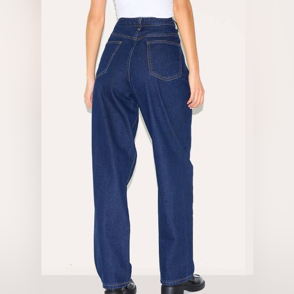 Prettylittlething High-Rise Blue Indigo Women’s Jeans Size 2 New with Tags - Picture 2 of 7